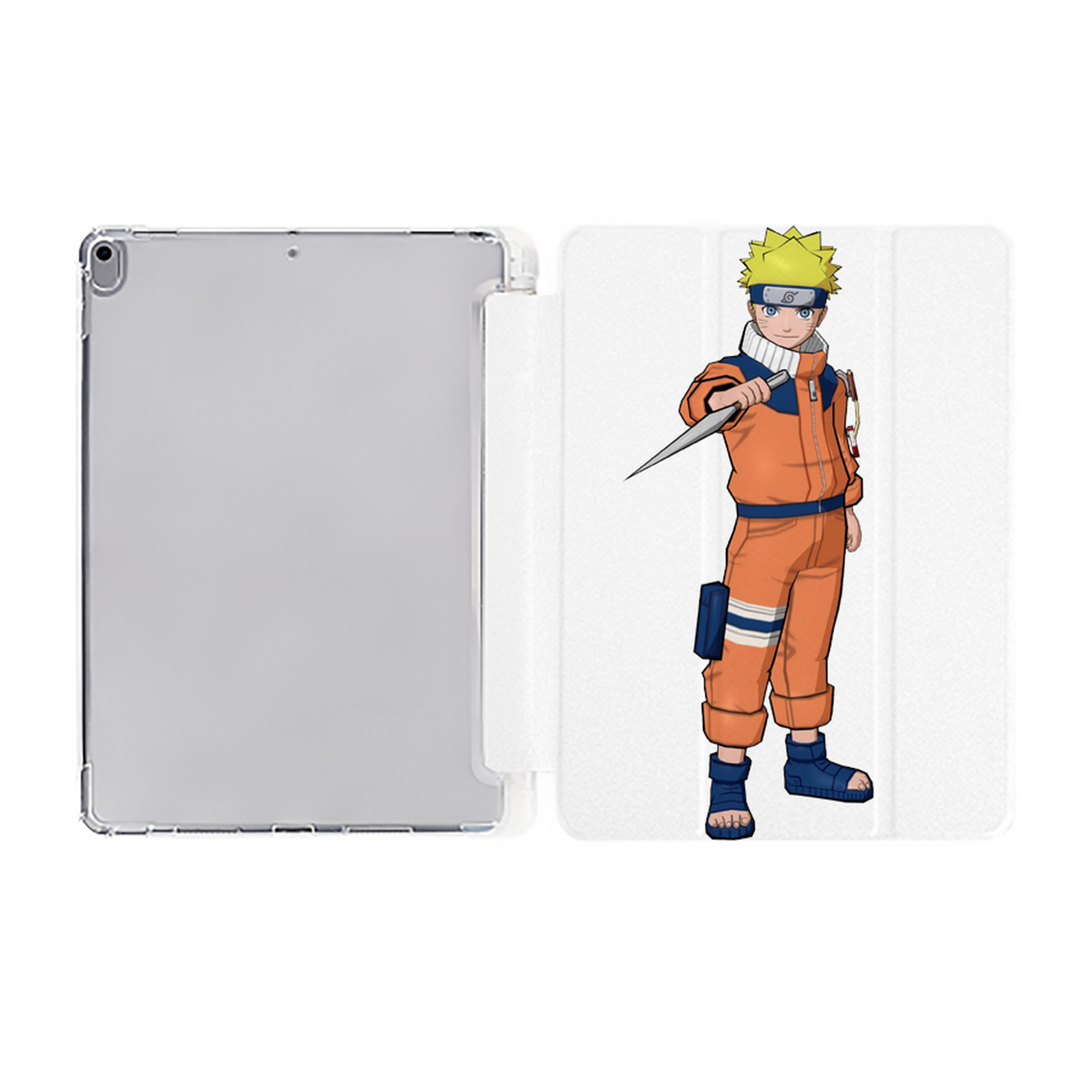 （画像用） NARUTO -ナルト- うずまき ナルト Uzumaki Naruto IPad ケース ペン収納付き 三つ折りスタンド PUレザー×シリコン 対応機種9.5/10.5/10.9インチ